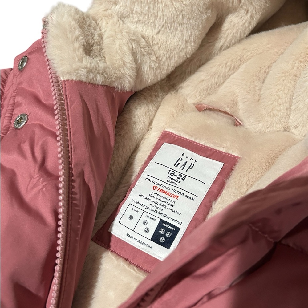 Baby Gap Girls Pink Puffer